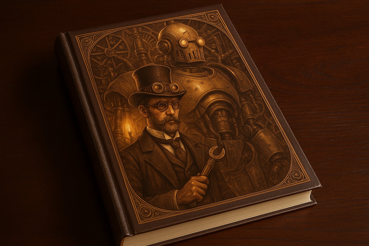 HARP Steampunk sourcebook cover art from Iron Crown Enterprises