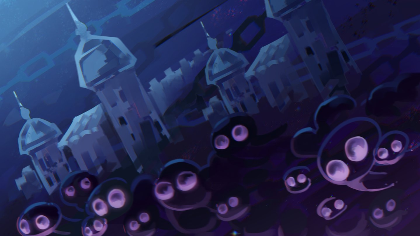 Duskfade hero art showing the clockpunk world of Tearfeld with its looming Clock Tower and protagonist Zirian alongside his mechanical Cuckoo companion